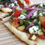 Wholesome Mediterranean Pizza on Nutty Whole Wheat Pita