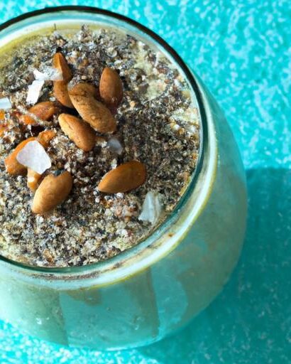 Energize Your Mornings with a Chia Almond Breakfast Smoothie