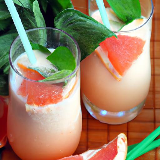 Energize​ Your Day with a⁤ Refreshing Grapefruit Mint Smoothie