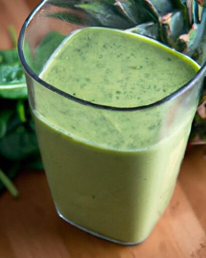 Tropical Green Boost: The Pineapple Spinach Smoothie Mix