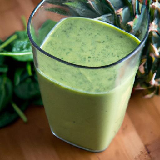 Tropical Green Boost: The Pineapple Spinach Smoothie Mix