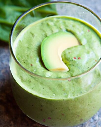 Green Power Boost: The Ultimate Avocado Spinach Smoothie