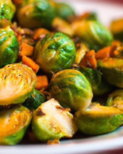 Golden Roasted Brussels Sprouts & Sweet Potatoes Delight