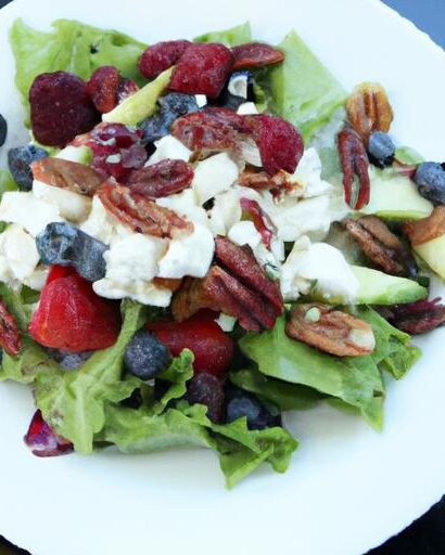 Crunchy Berries & Nuts: Elevate Salad with Feta Bliss