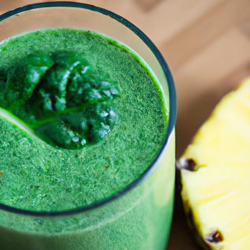 Tropical Green Boost: The Pineapple Spinach Smoothie Mix