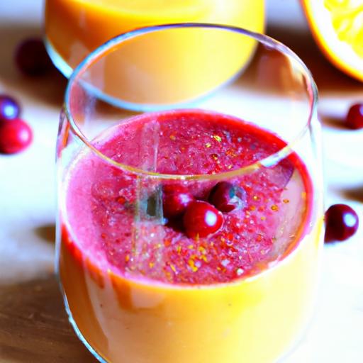 Brighten Your Holidays with a cranberry Orange Smoothie