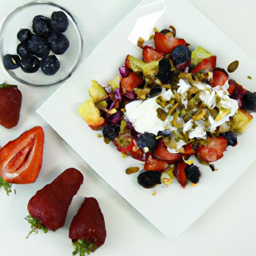Crunchy Berries ‌& ‍Nuts: Elevate Salad with Feta Bliss