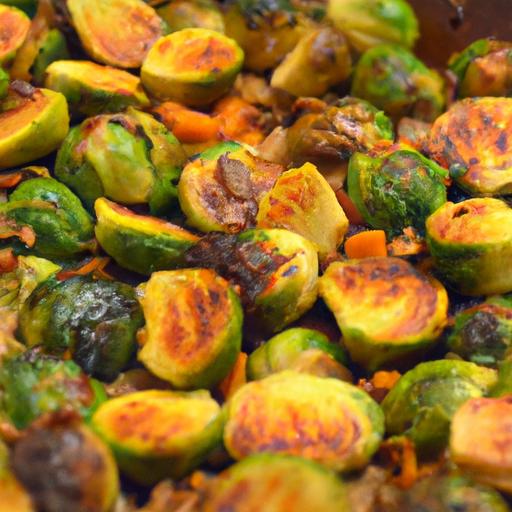 Golden Roasted Brussels Sprouts & Sweet Potatoes Delight