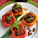 Flavorful Mushroom & Lentil Stuffed Mini Peppers Delight