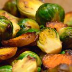 Golden Roasts: Brussels Sprouts & Sweet Potatoes Delight