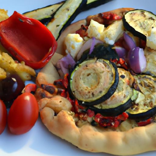 Mediterranean Magic:‌ Whole Wheat Pita Pizza Delight