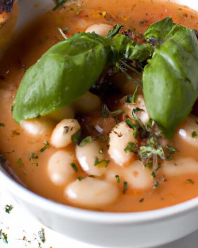 Velvety White Bean Tomato Basil Soup: A Cozy Classic Recipe