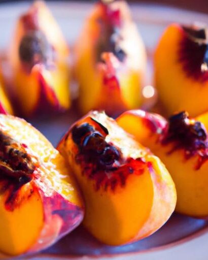 Sweet Flame-Kissed Delights: The Art of Grilled Peaches