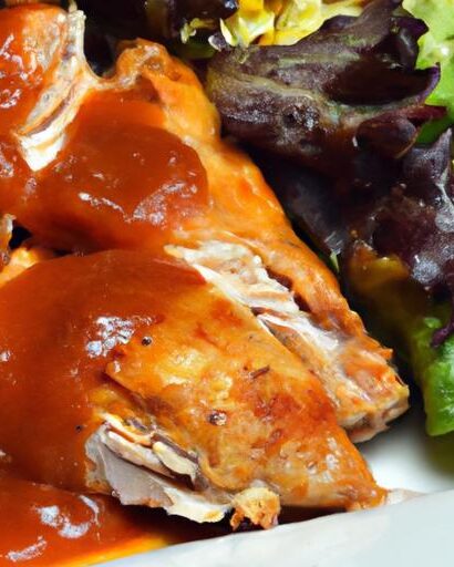 Tender Braised Chicken Infused with Smoky BBQ Sauce Delight
