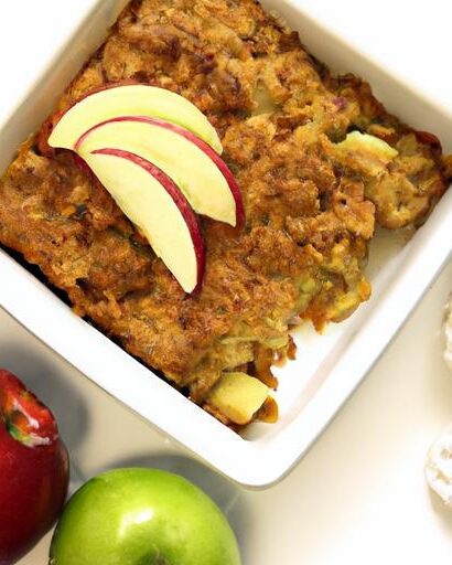 Warm Up Your Mornings with Apple Walnut Oatmeal Bake