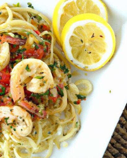 Zesty Shrimp & Garlic Lemon Zoodles: A Fresh Twist on Dinner