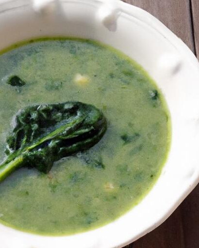 Savoring Spinach Soup: A Nutritious and Delicious Delight