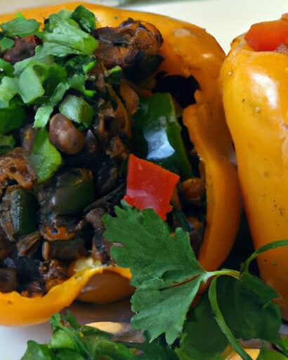 Flavor-Packed Black Bean & Corn Stuffed Peppers Recipe