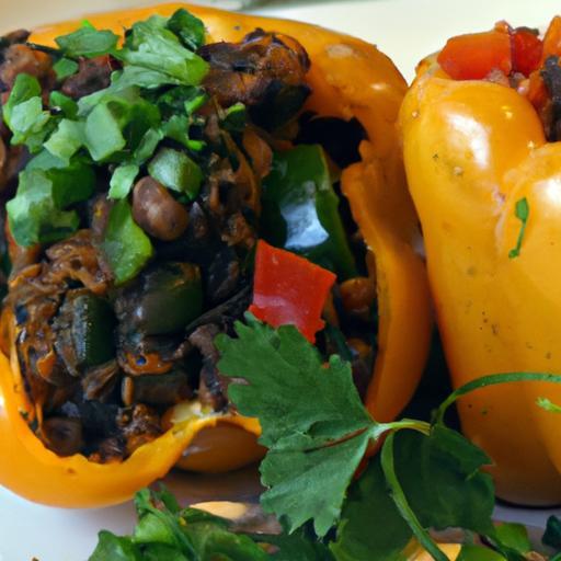 Flavor-Packed Black Bean & Corn Stuffed Peppers Recipe