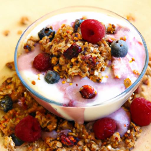 Berry Bliss: Boost Health with Yogurt Granola Smoothie