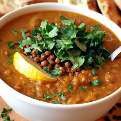 Hearty Mexican Lentil‍ Soup: A Flavorful Tradition‍ served Warm