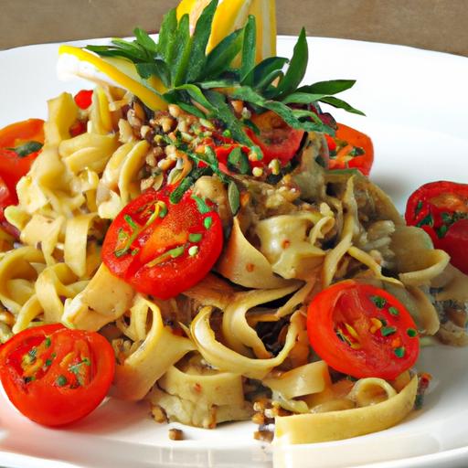 Lentil Pasta Delight: Pesto & Cherry⁤ Tomatoes‌ Twist