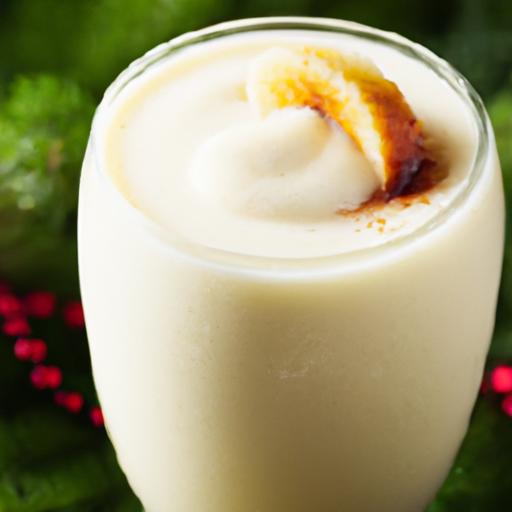 Creamy Eggnog Banana Smoothie: Holiday Sips with a Twist