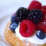 Heavenly Angel Food Cake Topped with Fresh Berries Delight