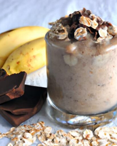 Boost Your Day with a Creamy Chocolate Banana Oat Smoothie