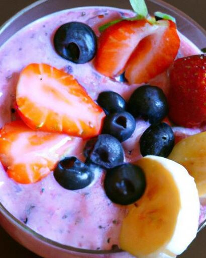 Triple Berry Bliss: The Ultimate Strawberry Blueberry Banana Smoothie
