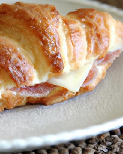 Flaky Baked Ham & Cheese Croissants: A Savory Delight