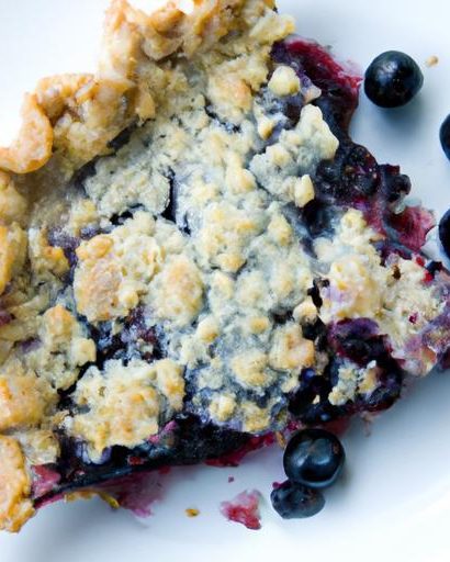 The Sweet Science Behind the Perfect Blueberry Crumble Pie