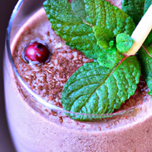 Refreshing Peppermint Mocha smoothie: ‍A Winter Delight