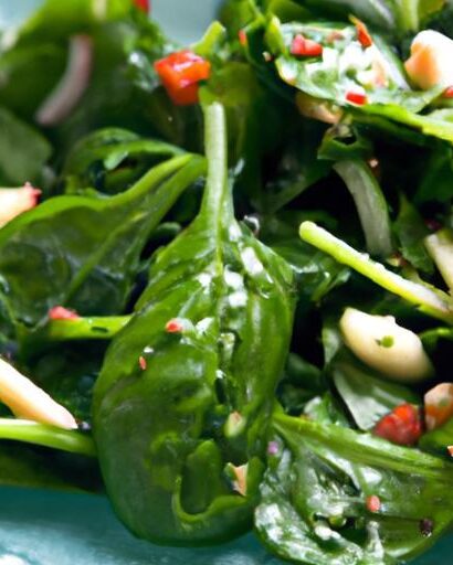 Tangy Twist: Ketchup, Oil & Vinegar Spinach Salad Recipe