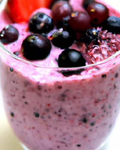 Delight in the Creamy Bliss of Vanilla Berry Smoothies