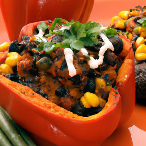 Vibrant Black Bean & Corn Stuffed Peppers: A Flavorful Feast