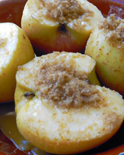 Warm Baked Apples with Cinnamon & Oatmeal: A Cozy Treat
