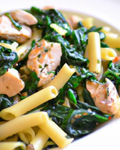 Wholesome Chicken & Spinach Pasta: A Nutritious Whole Wheat Delight