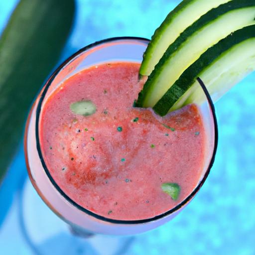 Refreshing Watermelon Cucumber ⁢Smoothie: A Hydrating Treat