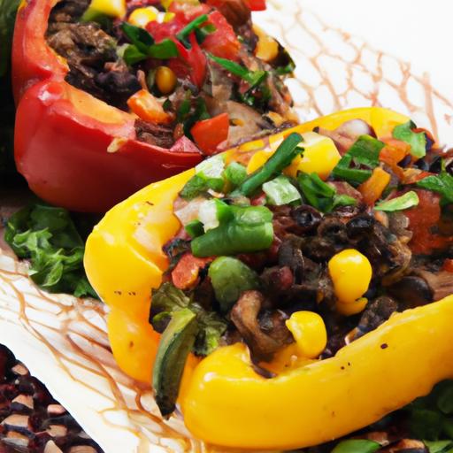 Colorful Black Bean & Corn ⁢Stuffed Peppers Recipe Unveiled