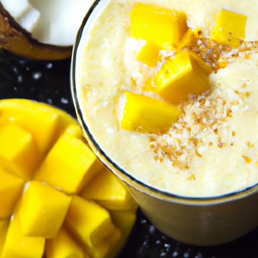 Tropical Bliss: How to Make the Perfect ⁣Mango Coconut ⁣Smoothie