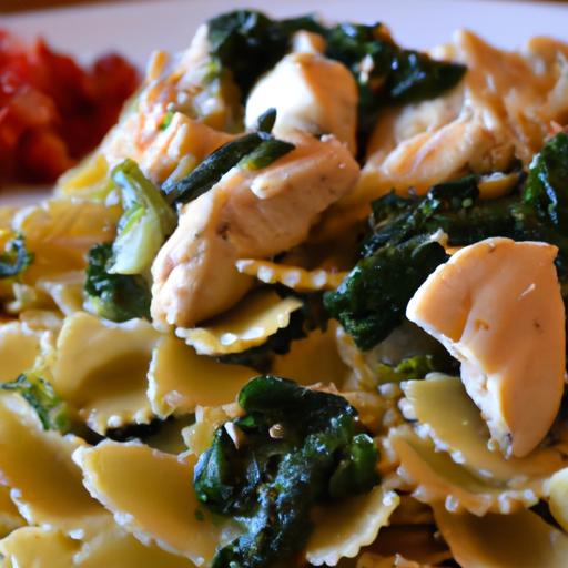Wholesome Chicken & Spinach Pasta: A​ Nutritious Whole Wheat Delight