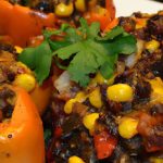 Colorful Black Bean & Corn Stuffed Peppers Recipe Unveiled